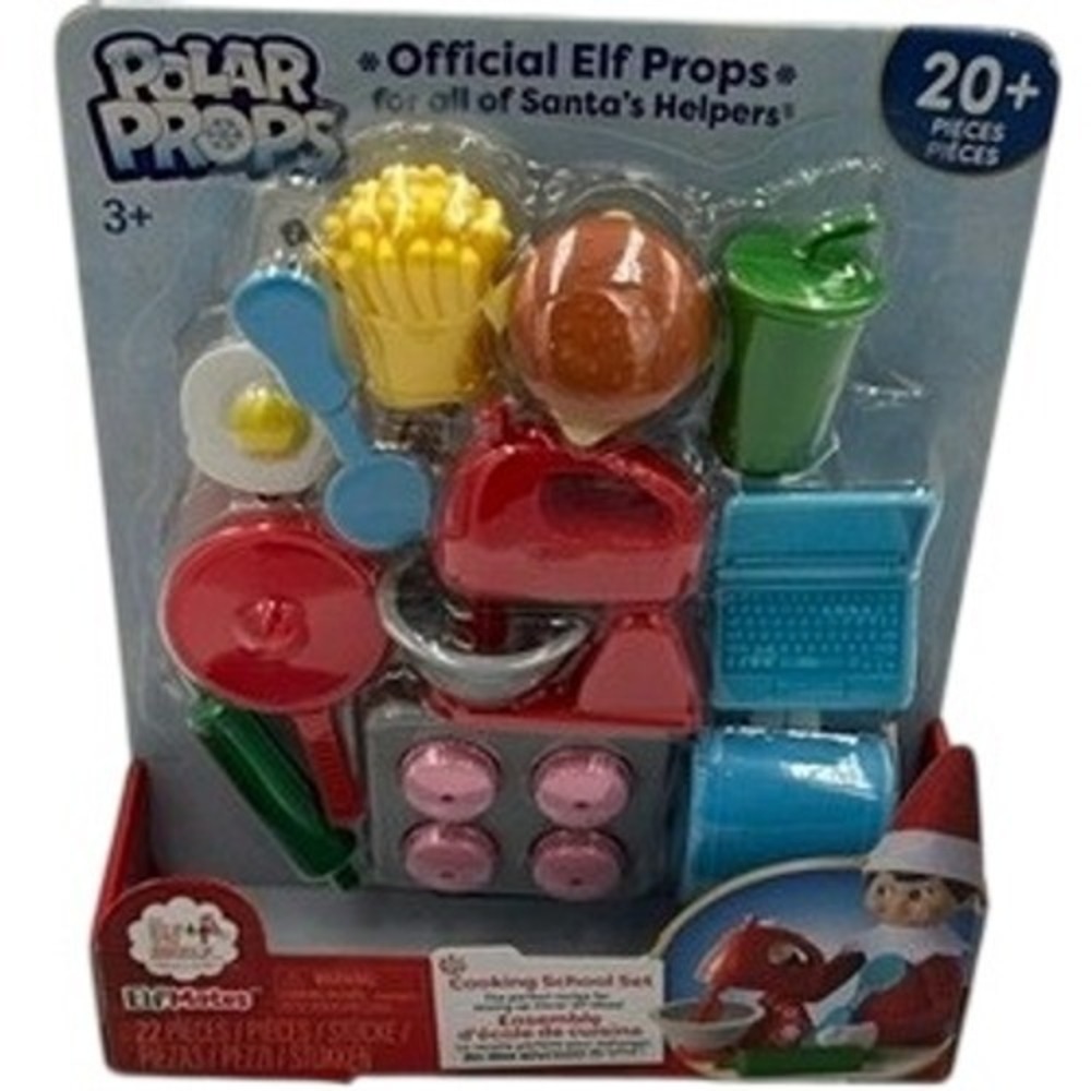 Elf on the Shelf Cooking School Set 22-Piece Polar Props